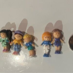 5 Polly Pocket Figures Set - Assorted Colors